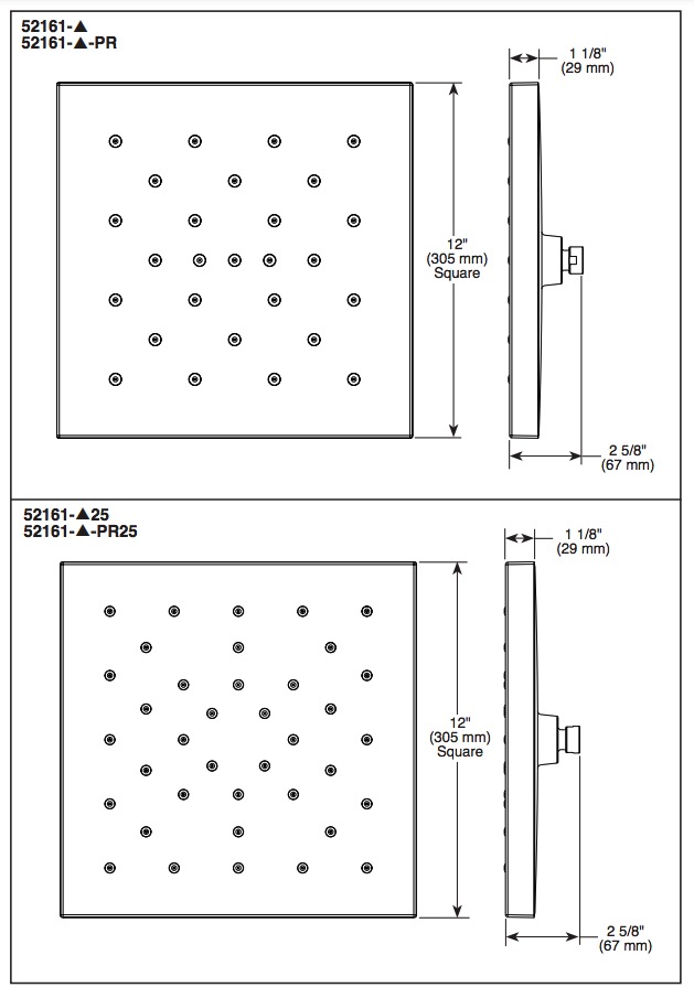 Delta 52161-PR H2Okinetic Ultrasoak Shower Head