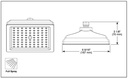 Delta 52283 Raincan Single Setting Showerhead 