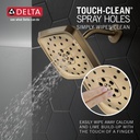 Delta 52460-CZ-PR H2Okinetic 4-Setting Shower H Ead With Ultrasoak