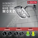 Delta 52460-PR H2Okinetic 4-Setting Shower H Ead With Ultrasoak