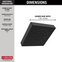 Delta 52484-BL H2Okinetic 4-Setting Shower H Ead 