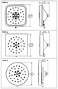 Delta 52484-BL H2Okinetic 4-Setting Shower H Ead 