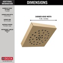 Delta 52484-CZ-PR H2Okinetic 4-Setting Shower H Ead With Ultrasoak