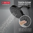 Delta 52488-BL H2Okinetic 4-Setting Shower Head Matte Black