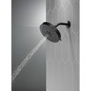 Delta 52488-BL H2Okinetic 4-Setting Shower Head Matte Black