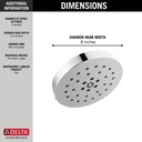 Delta 52488-PR H2Okinetic 4-Setting Shower H Ead With Ultrasoak