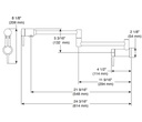 Delta 1165LF-KS Pot Filler Faucet Wall Mountller 