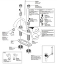 Delta 25938LF Lahara Two Handle Centerset Lavatory Faucet 