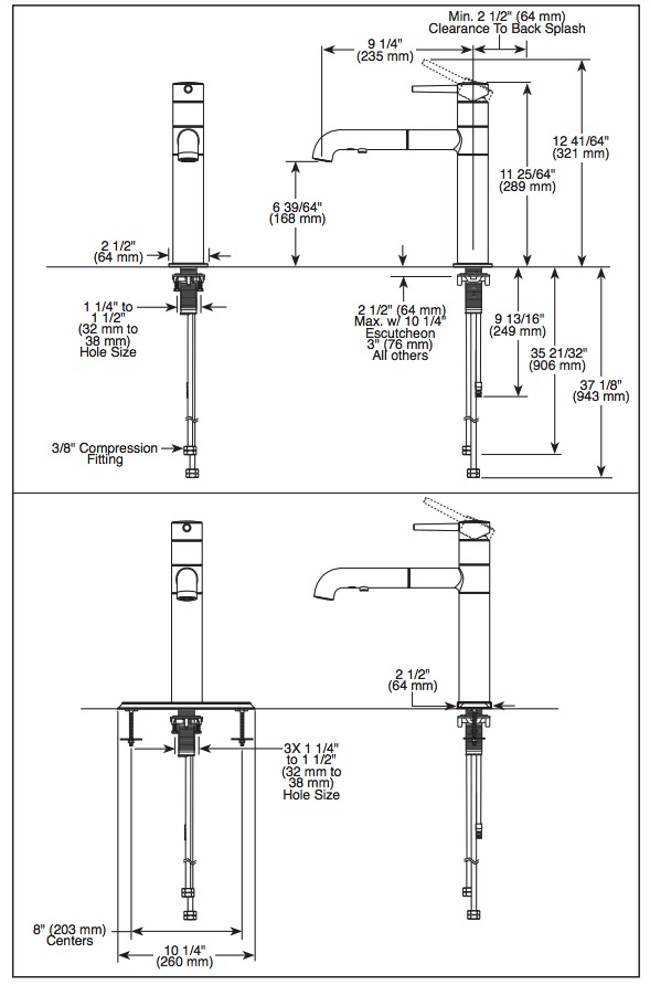 Delta 4159-KS-DST Trinsic Single Handle Pull-Out Kitchenfaucet 