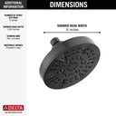 Delta 52535-BL Universal Showering Shower Head 1.75 Gpm 5-Setting