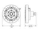 Delta 52535-BL Universal Showering Shower Head 1.75 Gpm 5-Setting