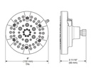Delta 52535-SS Universal Showering Shower Head 1.75 Gpm 5-Setting