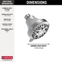 Delta 52634-15-BG Water Efficient Showerhead 