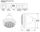 Delta 52634-18-PK 5-Setting Touch-Clean Showerhead 