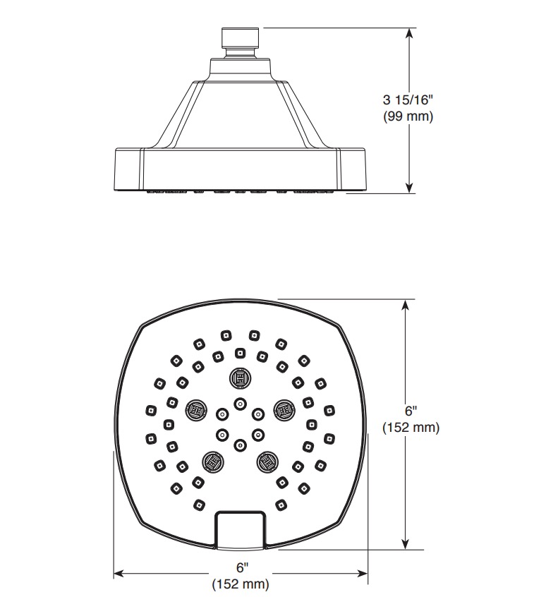 Delta 52663 5-Setting H2Okinetic Shower Head 