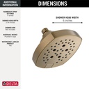 Delta 52663-CZ 5-Setting H2Okinetic Shower Head 