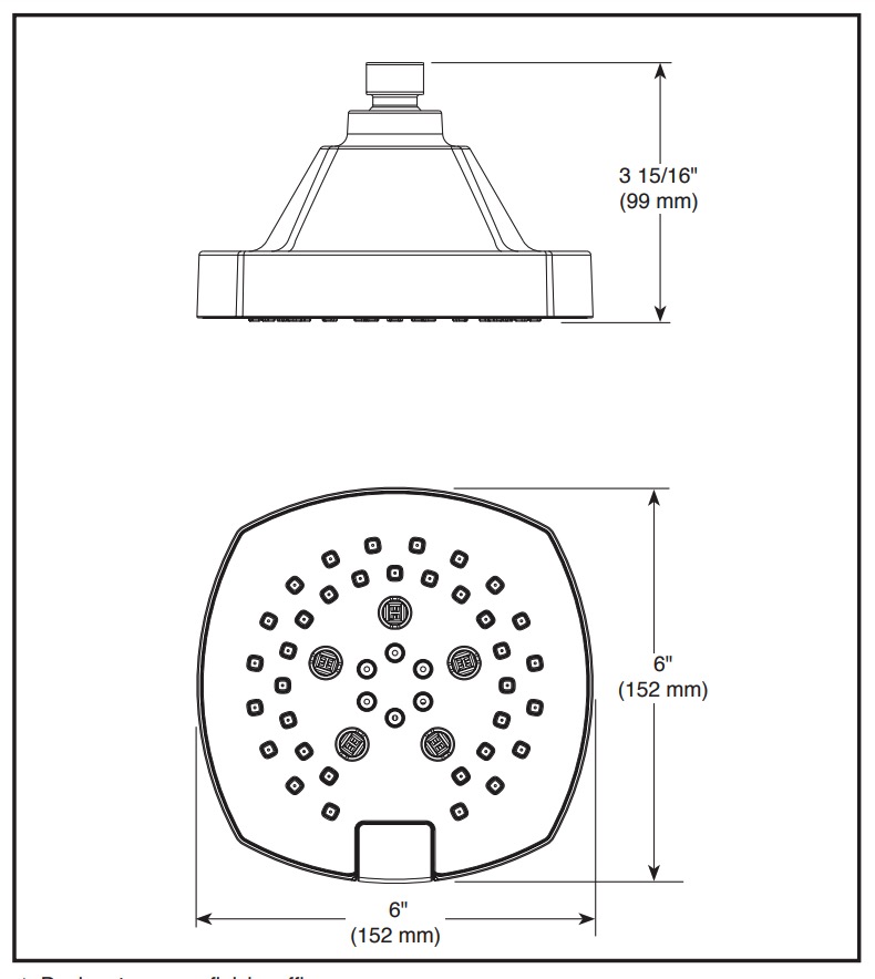 Delta 52663-SS 5-Setting H2Okinetic Shower Head 