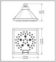 Delta 52664-PR 5-Setting H2Okinetic Ang Mod Raincan Chrome