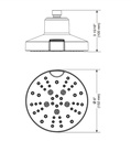 Delta 52668-BL 5-Setting H2Okinetic Round Cont Raincan
