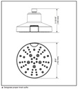 Delta 52668-SS-PR 5-Setting H2Okinetic Round Cont Raincan