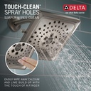 Delta 52684-SS-PR 3 Setting H2Okinetic Square Raincan
