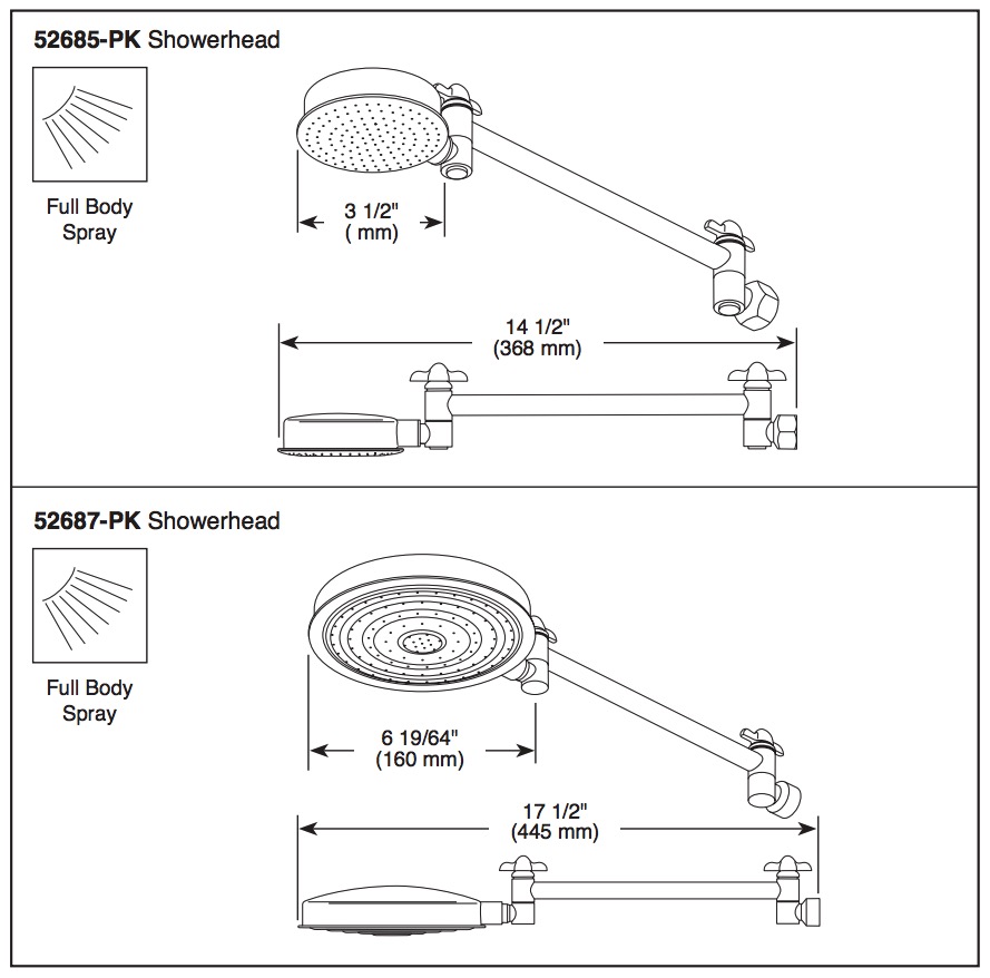Delta 52687-PK Deluge Country Styled Shower H 