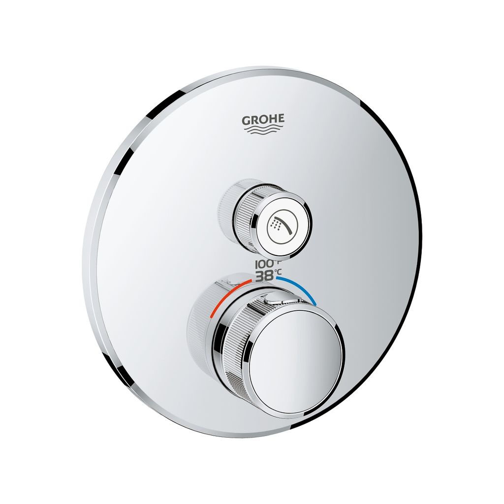 Grohe 29136000 Grohtherm SmartControl Single Function Thermostatic Trim With Module Chrome 1