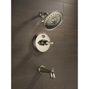 Delta 52687-PN Traditional 3 Setting H2Okinetics Traditional Raincan Showerhead 