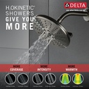 Delta 52688-SS-PR 3 Setting H2Okinetic Transitional Raincan Showerhead