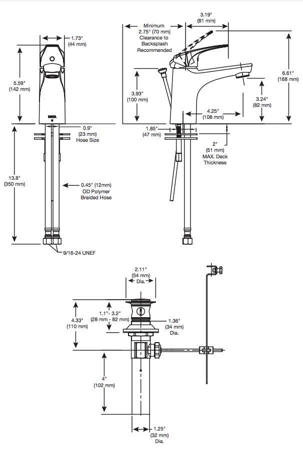 Delta 534LF Wynne Single Handle Lav Ch 