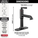 Delta 536-BLMPU-DST Saylor Single Handle Bathroom Faucet