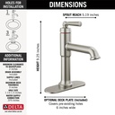 Delta 536-SSMPU-DST Saylor Single Handle Bathroom Faucet