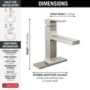 Delta 537-SSMPU-DST Single Handle Bathroom Faucet