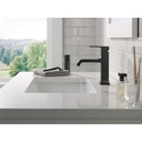 Delta 539-BLMPU-DST Single Handle Bathroom Faucet Curved Spo