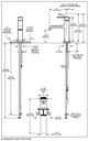 Delta 539-BLMPU-DST Single Handle Bathroom Faucet Curved Spo