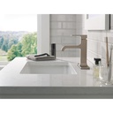 Delta 539-SSMPU-DST Single Handle Bathroom Faucet Curved Spo