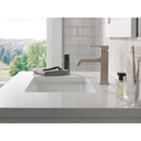 Delta 539-SSMPU-DST Single Handle Bathroom Faucet Curved Spo