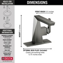 Delta 543-KS-PR-LPU-DST Single Handle Bathroom Faucet