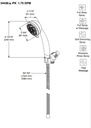 Delta 54436-SS-PK 5 Function Wall Mount Hand Shower 