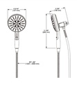 Delta 54910-BL-PK 7S Suredock Magnetic Handshower 1.75 Gpm