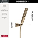 Delta 55140-CZ-PR H2O Hand Shower 1.75Gpm W/ Wall-Mount 4S