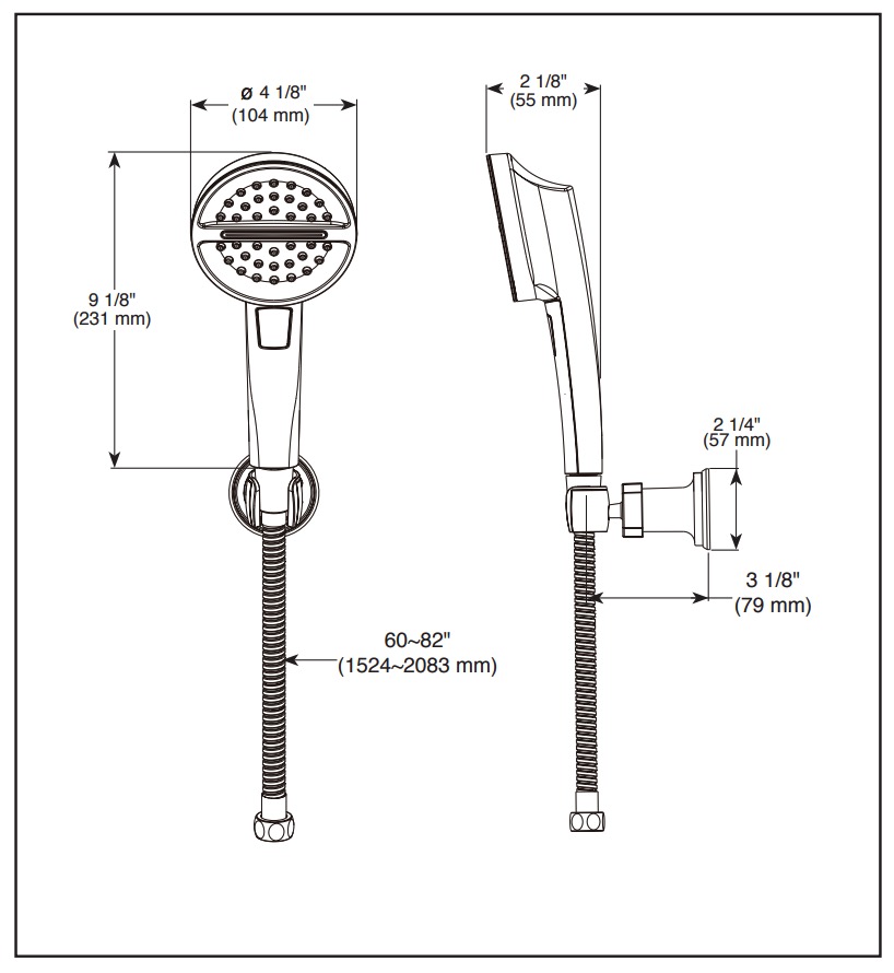 Delta 55386-SS-PR 3-Setting Wall Mount Hand Shower
