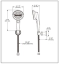 Delta 55386-SS-PR 3-Setting Wall Mount Hand Shower