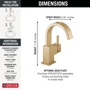 Delta 553LF-CZ Vero Single Handle Centerset Lavato 