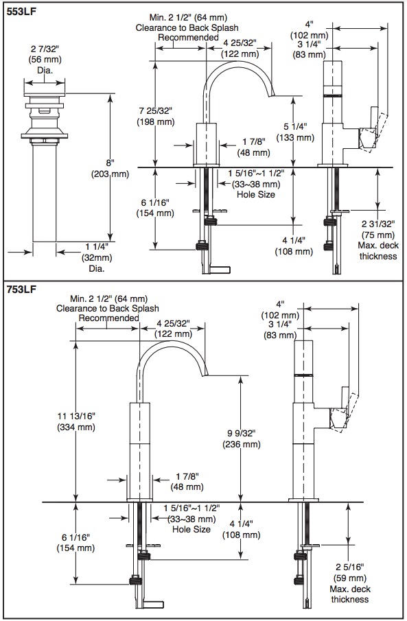 Delta 553LF-RB Vero Single Handle Centerset Lavato 