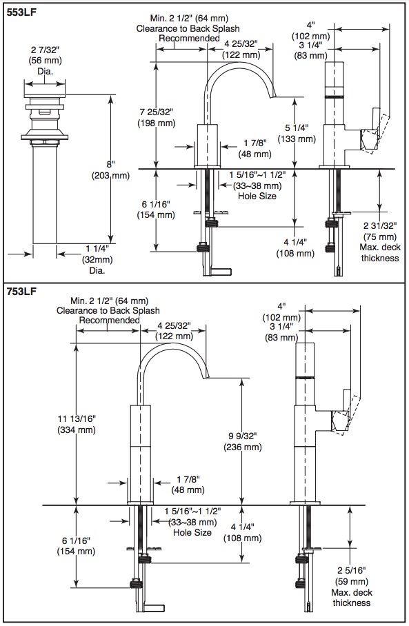 Delta 553LF-SS Vero Single Handle Lavatory Faucet 