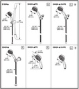 Delta 55424 8 Spray Activtouch Hs, Adj Wall Mount, 60" Ext Hose, Ch 