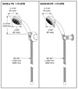 Delta 55436-PK 5 Function Wall Mount Hand Shower 