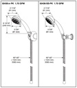 Delta 55436-SS-PK 5 Function Wall Mount Hand Shower 