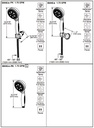Delta 55445 H2Ok. 5-Set. Handshwr Wall Mnt 